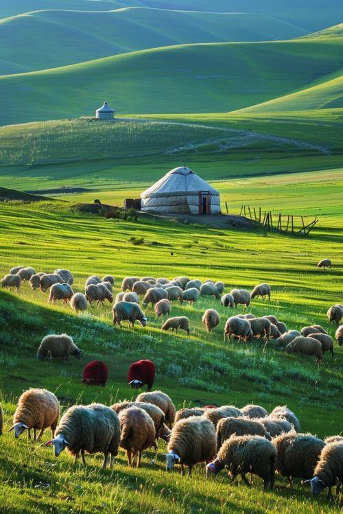 草原图片大全大图,大图全景下的自然画卷