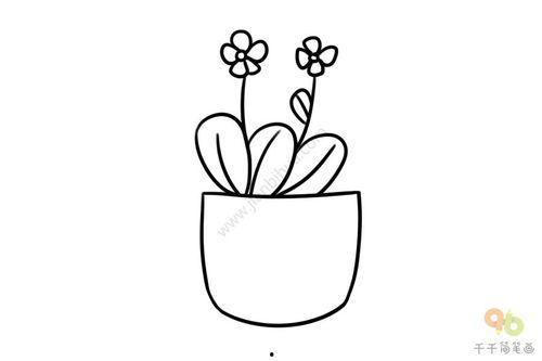 花朵简笔画图片大全,描绘自然之美的一笔一划