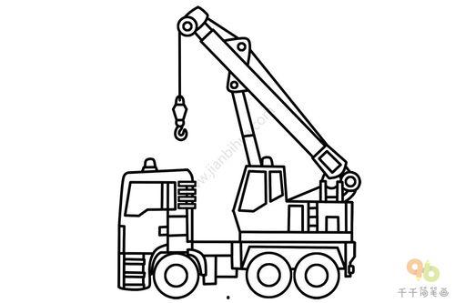 工程车简笔画图片大全,描绘现代建筑工地的活力与力量