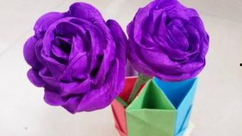 玫瑰花折纸教程视频,浪漫花瓣的折叠艺术