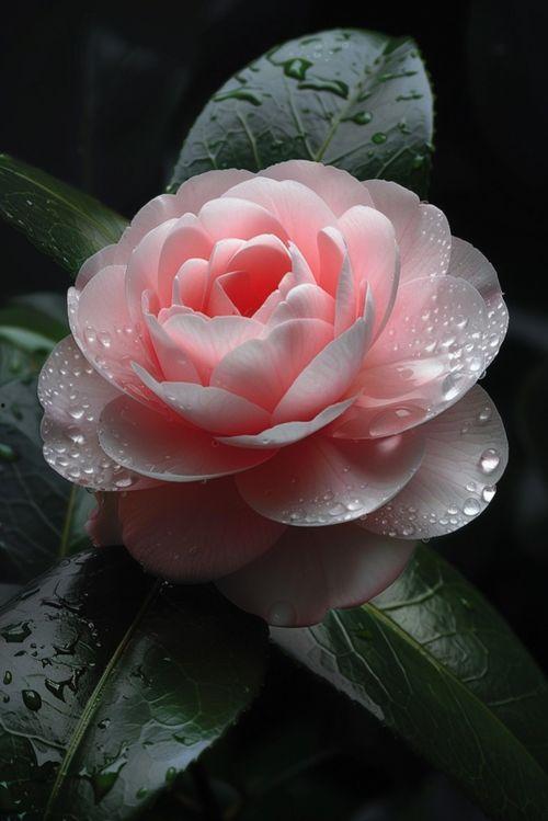 山茶花的图片大全,绽放自然之美